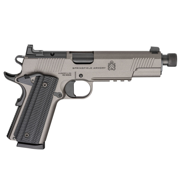 SPRINGFIELD ARMORY 1911 Operator AOS .45 ACP 5.75in Threaded 2x 8rd Mags Tungsten Gray Pistol (POT9230TAOS)