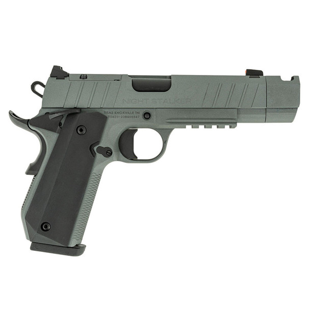 TISAS 1911 Night Stalker Comp 9mm 4.25in 2x 10rd Mags Cerakote Grey Semi-Auto Pistol (10100134)