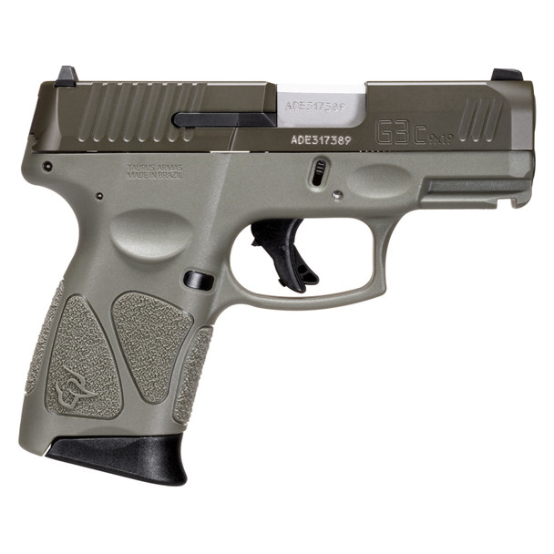 TAURUS G3C 9mm 3.26in 3x12rd OD Green/Moss Green Striker Pistol (1-G3C93BO)