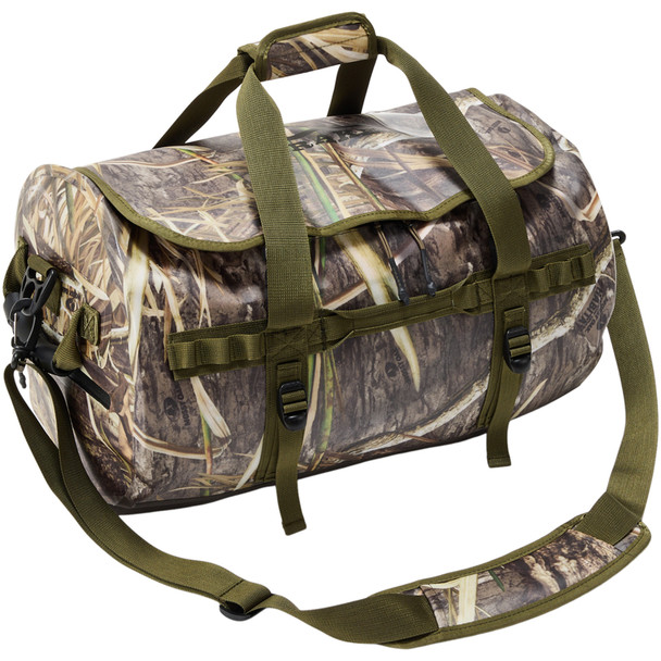 DRAKE Waterproof Mossy Oak Shadow Grass Habitat 60 Liter Duffel Bag (DA1110-022-60L)
