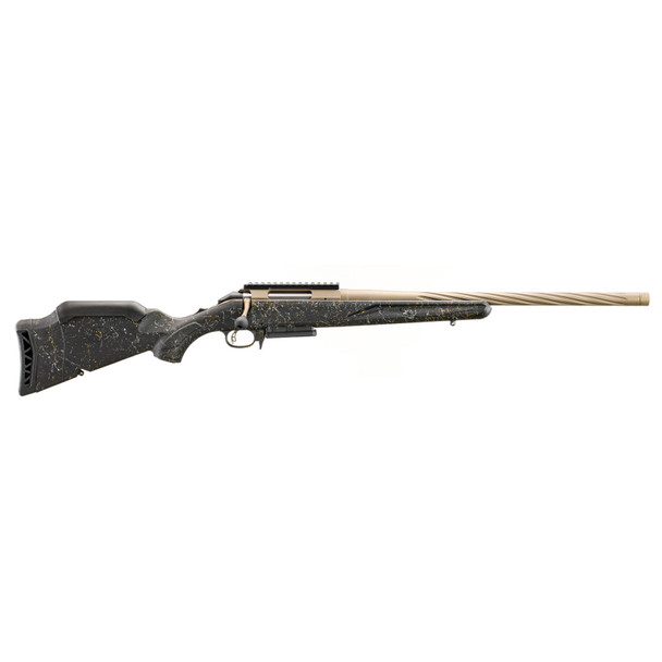 RUGER American Gen II Prairie 308 Win 20in Threaded 3rd Black Splatter/Bronze Bolt-Action Rifle (46972)
