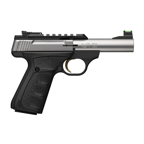 BROWNING Buck Mark Plus Micro Bull 22LR 4in 10rd Stainless/Black Single-Action Pistol (51605490)