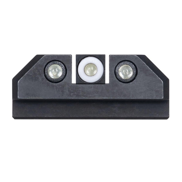 NIGHT FISION White Front Ring/Black Rear Rings Night Sight Set for Taurus G3c/GX4 (TAU-252-003-WGZG)