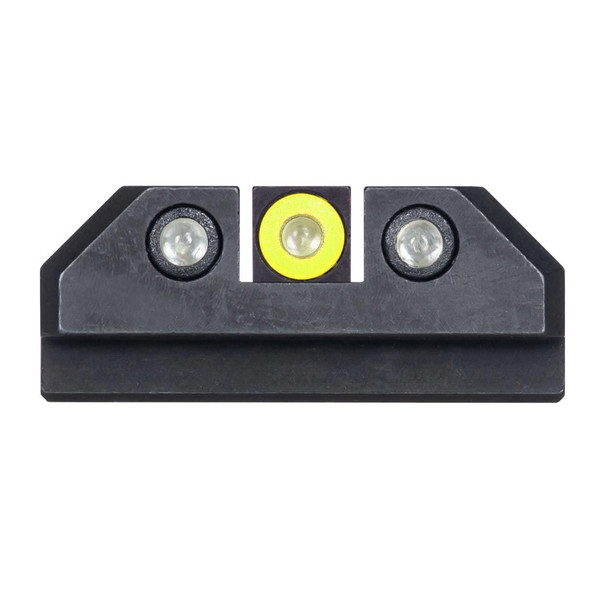 NIGHT FISION Yellow Front Ring/Black Rear Rings Night Sight Set for Taurus G3c/GX4 (TAU-252-003-YGZG)