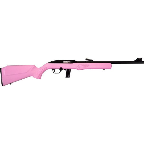 ROSSI RS22LR 22LR 18in 10rd Black/Pink Semi-Auto Rifle (RS22L1811P)