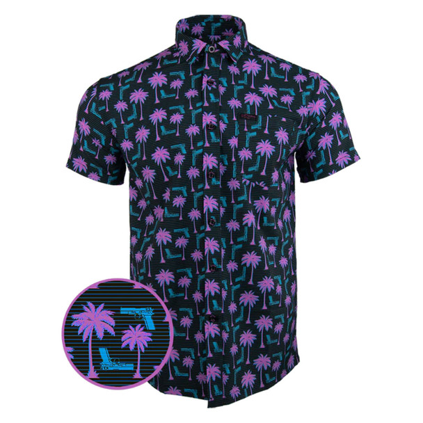 RETRO RIFLE Rising Palm Black X-Large Shirt (RISINGPALMBLACK-XL)