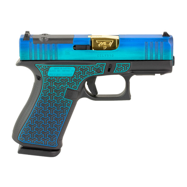 GLOCK 43X 9mm 3.41in Gold Barrel 2x10rd MOS Galactic June Bug Striker-Fired Pistol (PX4350201FRMOSGJBSCT)