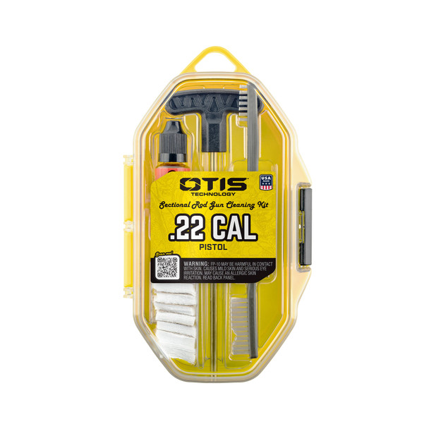 OTIS .22 Caliber Pistol Cleaning Kit with Brass Rod (FG-SRS-22P)