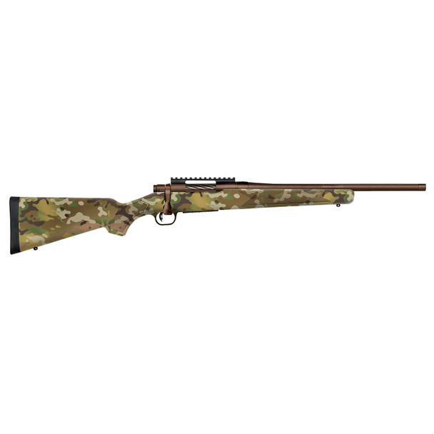 MOSSBERG Patriot Carbine 22-250 Rem Compact 18in Threaded Barrel 5rd Brown Cerakote/Multicam Rifle (28275)