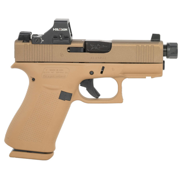 GLOCK G43X 9mm 3.41in 10rd Flat Dark Earth Semi-Automatic Pistol (UX4350204FRNIDOS)
