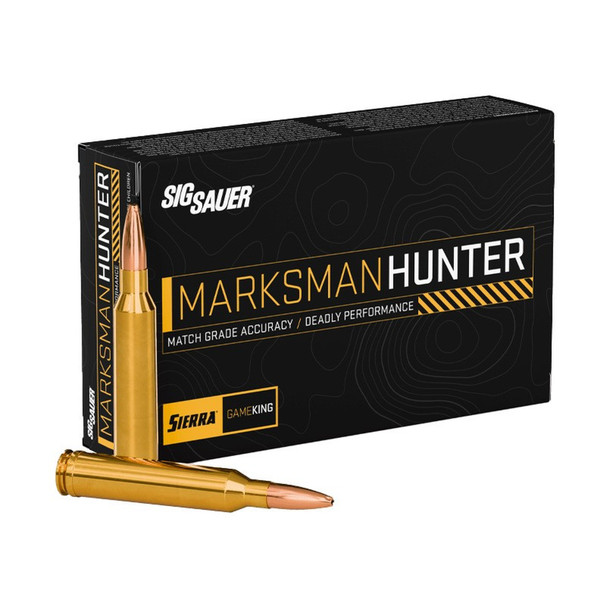 SIG SAUER Marksman Hunter 7mm REM Mag 160Gr 20rd/Box Rifle Ammo (E7RMGK160-20)