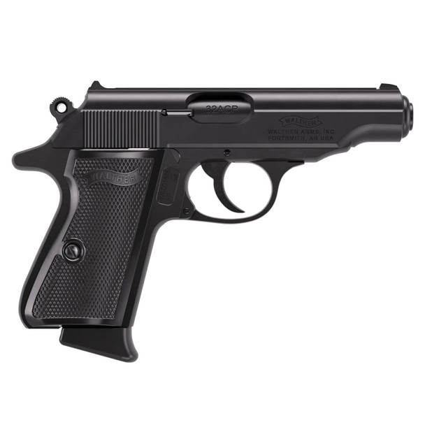 WALTHER PP .32 ACP 3.9in 8rd Black Semi-Automatic Pistol (4796030)