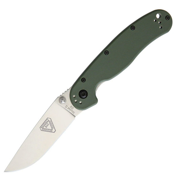 ONTARIO KNIFE COMPANY RAT II Linerlock OD Green Folding Knife (ON8828OD)