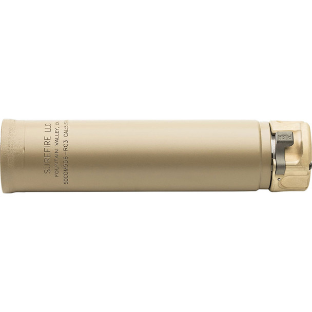 SUREFIRE SOCOM556-RC Gen3 5.56 Cal Low Back Pressure 6.3in Dark Earth Suppressor (SOCOM556-RC3-DE)