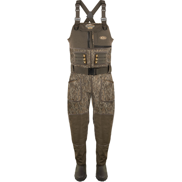 Open-box: DRAKE Buckshot Eqwader 1600 Neoprene Wader 3.0 - Stout, Color: Bottomland, Size: 12 (DF8501-006-12) - Great condition, limited use