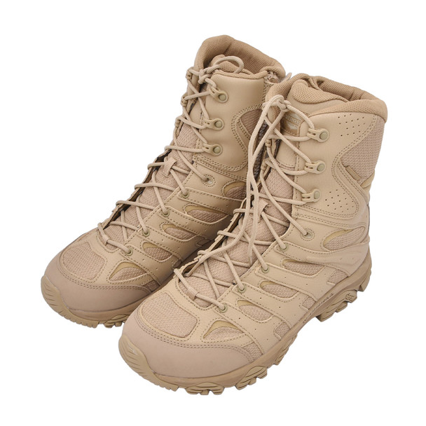 Open-box: MERRELL Moab 3 8" Tactical Zip Wp, Color: Coyote, Size: 11.5 (J004107W-11.5) - Great condition, limited use