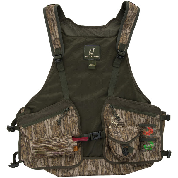 DRAKE Men's Ol Tom Turkey Mossy Oak Bottomland Strap Vest (OT0049-ADL-006)