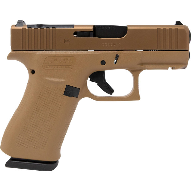 GLOCK 43x MOS 9mm 3.41in 10rd Coyote Semi-Auto pistol (PX435Z201FRMOSK)