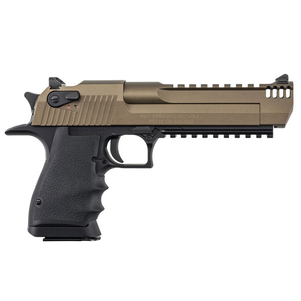 MAGNUM RESEARCH Desert Eagle L6 .50AE 6in 7rd Burnt Bronze Cerakote/Black Pistol w/ Picatinny Bottom Rail (DE50L6BB)