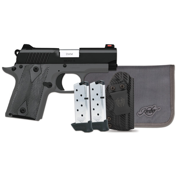 KIMBER Micro 9 Shadow Ghost RTC-K 9mm 3.15in 7rd Black Single-Action Pistol Bundle (3300257)