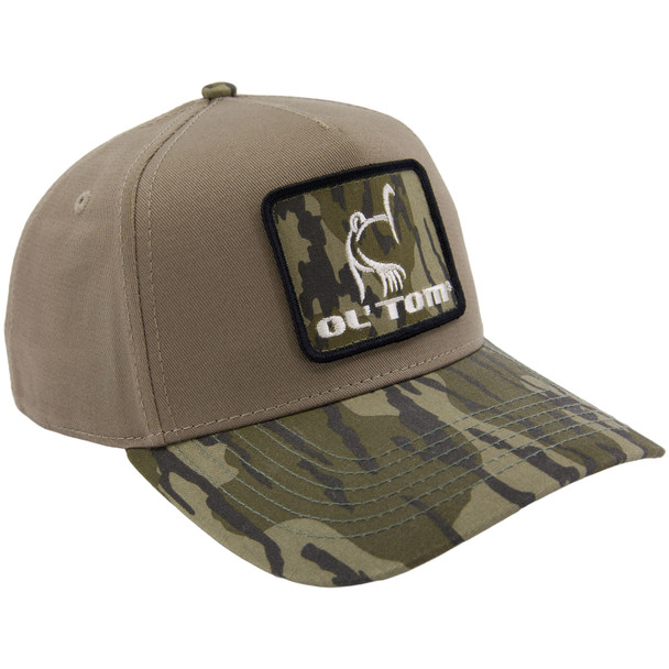 DRAKE LOST Hat X Ol Tom Easy 5-Panel Mossy Oak Bottomland OSFM Hybrid Square Cap (OT6201-006)