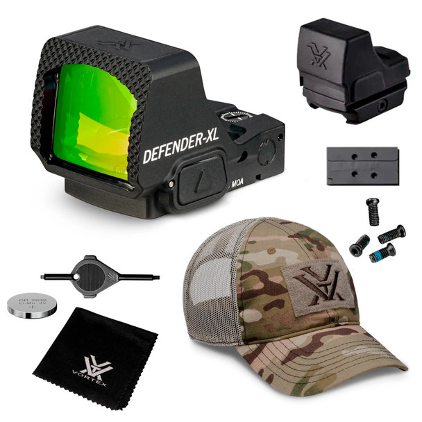 VORTEX Defender-XL 3 MOA Micro Green Dot Sight w/ Counterforce Multicam Camo Cap (DFXL-MGD3+120-64-MUL)