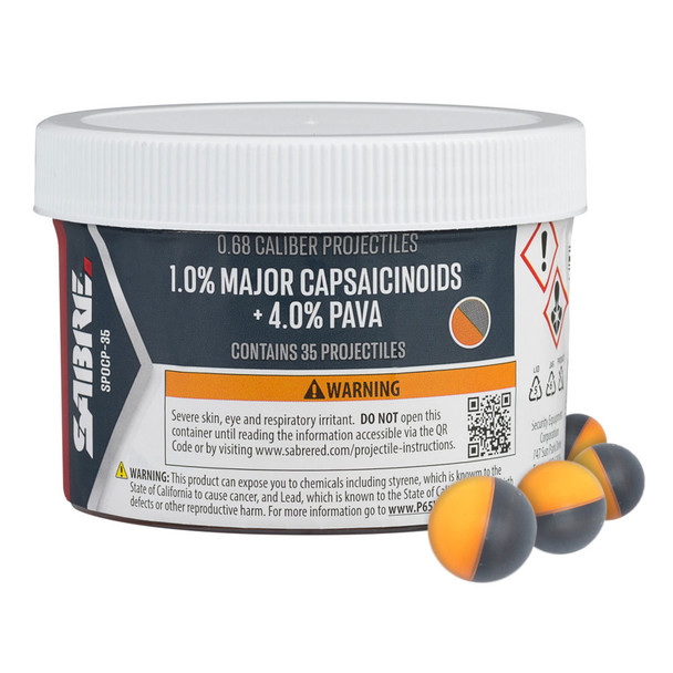 SABRE Pepper Projectiles, 35 Count Jar (SPOCP-35)