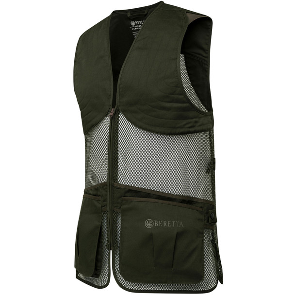BERETTA Men's British Green Full Mesh Vest (GT671T155307Z9)