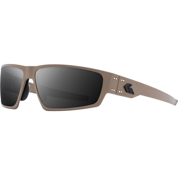 GATORZ EYEWEAR Warhawk Sig Sauer Dark Earth with Black Logo/Smoke Polarized Sunglasses (GZ-54-377)
