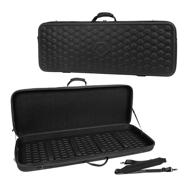 GRITR 42" Tactical Padded Double Rifle EVA Case, Black