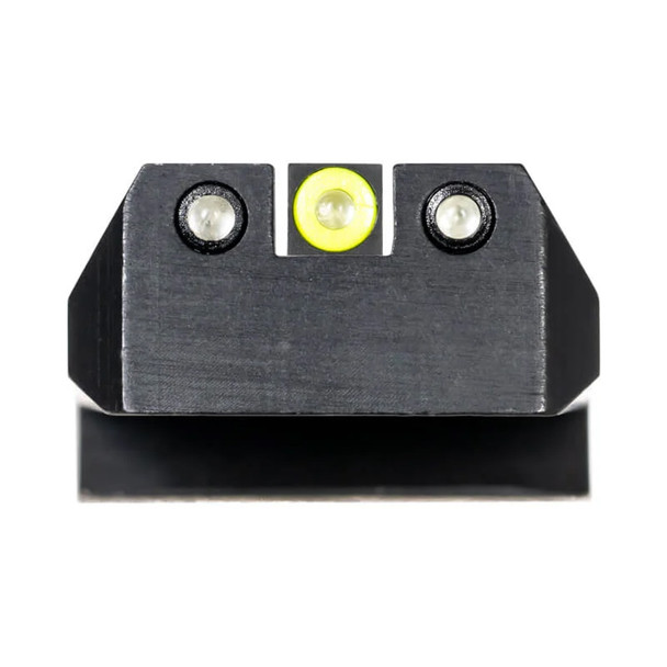 NIGHT FISION .180in Blade Yellow Front Ring/Black Rear Rings Night Sight Set for 1911 (1911-325-003-YGZG)