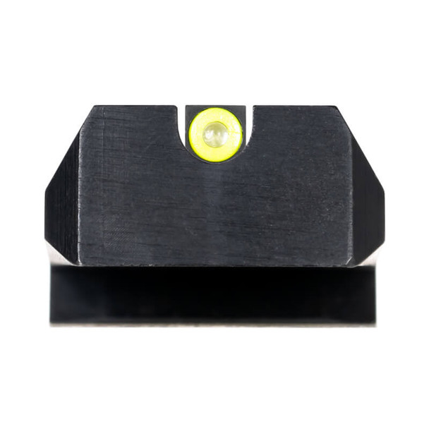 NIGHT FISION .180in Blade Yellow Front Ring/U Notch Blank Rear Night Sight Set for 1911 (1911-325-014-YGZX)