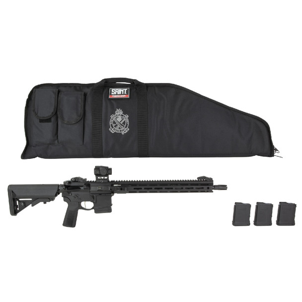 SPRINGFIELD ARMORY Saint Victor V2 Gear Pac 5.56x45mm NATO 16in 4x10rd Black B5 Semi-Auto Rifle w/ Viridian Venta Green Dot Optic (STV916556BLCV2B5-PAC)