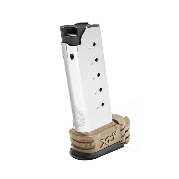 SPRINGFIELD ARMORY XD-S .45 ACP 6rd Magazine with Flat Dark Earth Sleeves (XDS5006DE)