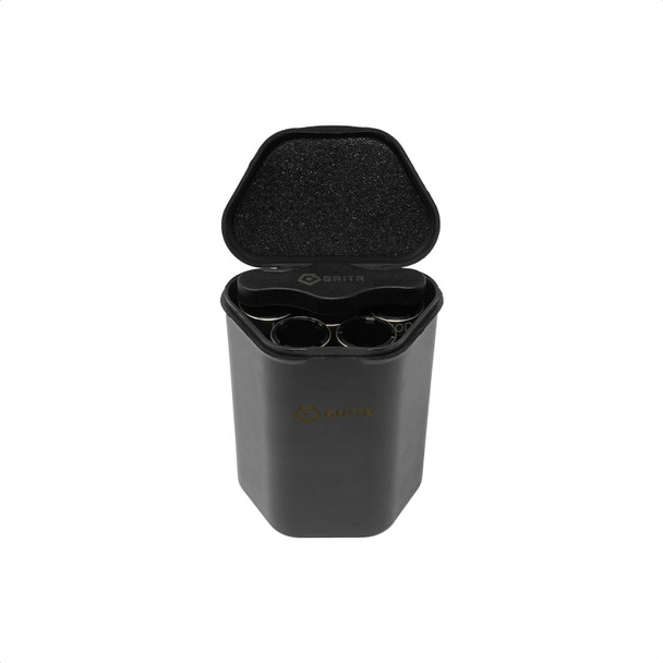 GRITR 12GA Steel Choke Tube - 5-Slot Choke Tube Case w/ T-Style Wrench