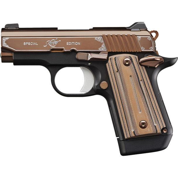 KIMBER Micro 9 Rose Gold 9mm 3.15in 7rd Rose Gold/Black Single-Action Pistol (3300174)