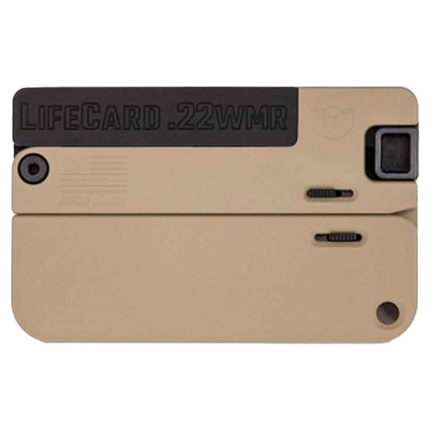 TRAILBLAZER FIREARMS LifeCard .22WMR 1rd Aluminum Handle McMillan Tan Pistol (LC2-MT)