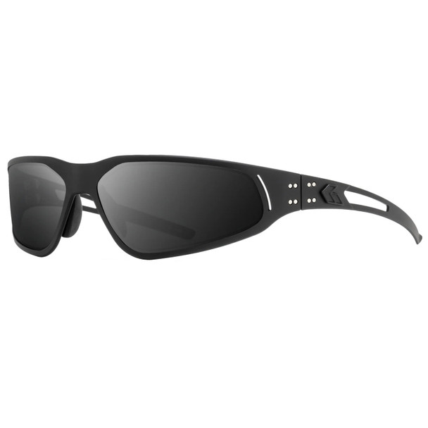 GATORZ EYEWEAR Revenant Black Frame w/ Black Logo and MilSpec Ballistic Smoke Anti-Fog Lens Sunglasses (GZ-21-002)