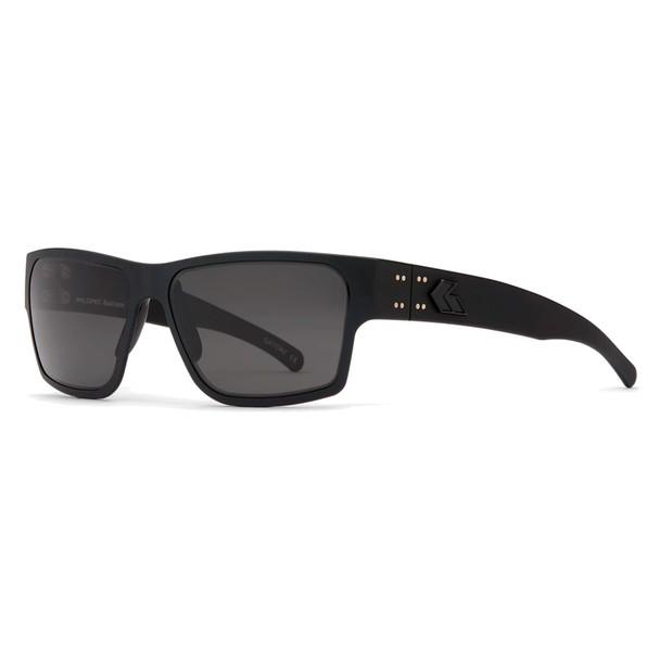 GATORZ EYEWEAR Delta Black /Black Logo /MilSpec Ballistic Smoke w/ Anti-Fog Sunglasses (GZ-04-002)