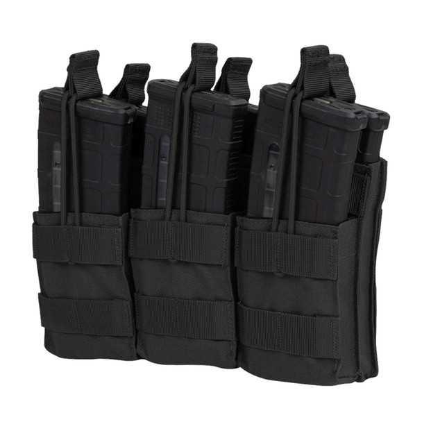 CONDOR OUTDOOR Triple Stacker Black M4 Mag Pouch (MA44-002)