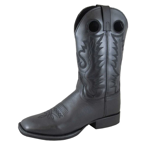 Open-box: SMOKY MOUNTAIN BOOTS Men Outlaw Western Boots, Color: Black, Size: 13, Width: D (4056-13D) - Damaged package
