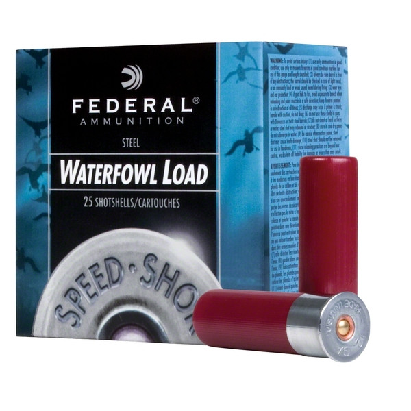 Federal FEDERAL Speed-Shok Waterfowl 12 Gauge 3in #2 Steel Ammo, 25 Round Box (WF1332)