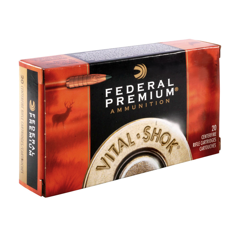 Federal FEDERAL Vital-Shok 30-06 Sprg. 180 Grain Trophy Bonded Tip Ammo, 20 Round Box (P3006TT1)