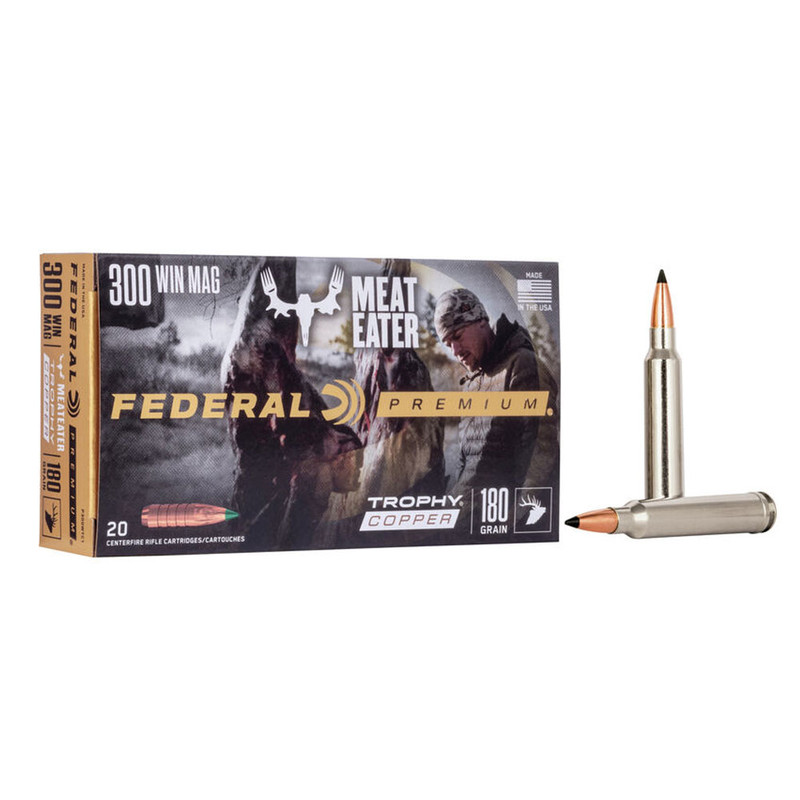 Federal FEDERAL Premium .300 Win Magnum 180Gr Trophy Copper 20rd Box Ammo (P300WTC1)