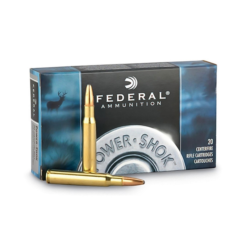 Federal FEDERAL Power-Shok 270 Win. 130 Grain Copper HP Ammo, 20 Round Box (270130LFA)