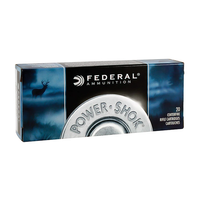 Federal FEDERAL Power-Shok 270 WSM 130 Grain Soft Point Ammo, 20 Round Box (270WSME)