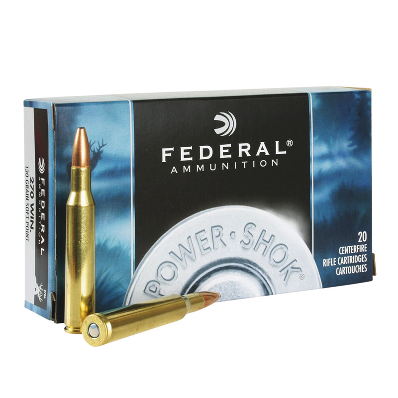 Federal FEDERAL Power-Shok 30-30 Win. 150 Grain Soft Point Flat Nose Ammo, 20 Round Box (3030A)