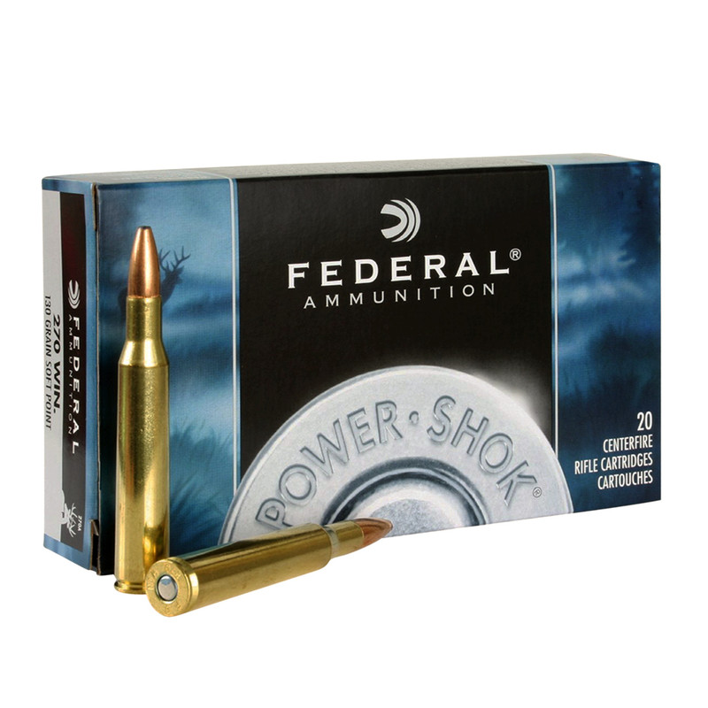 Federal FEDERAL Power-Shok 308 Win. 150 Grain Copper HP Ammo, 20 Round Box (308150LFA)