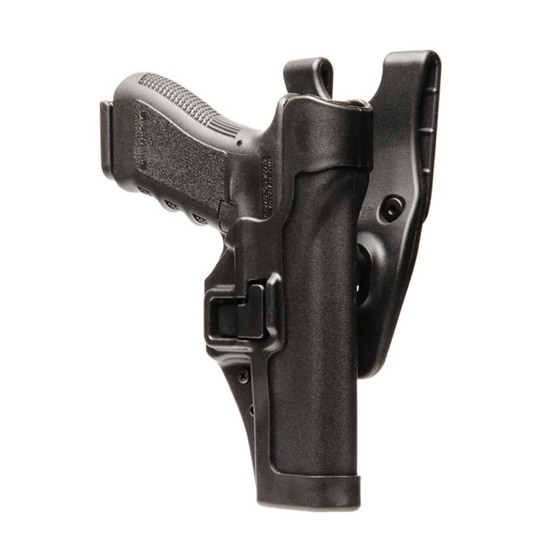 Blackhawk BLACKHAWK Serpa Level 2 Right Hand Duty Belt Holster For Glock 17,19,22,23,31,32 (44H000BK-R)
