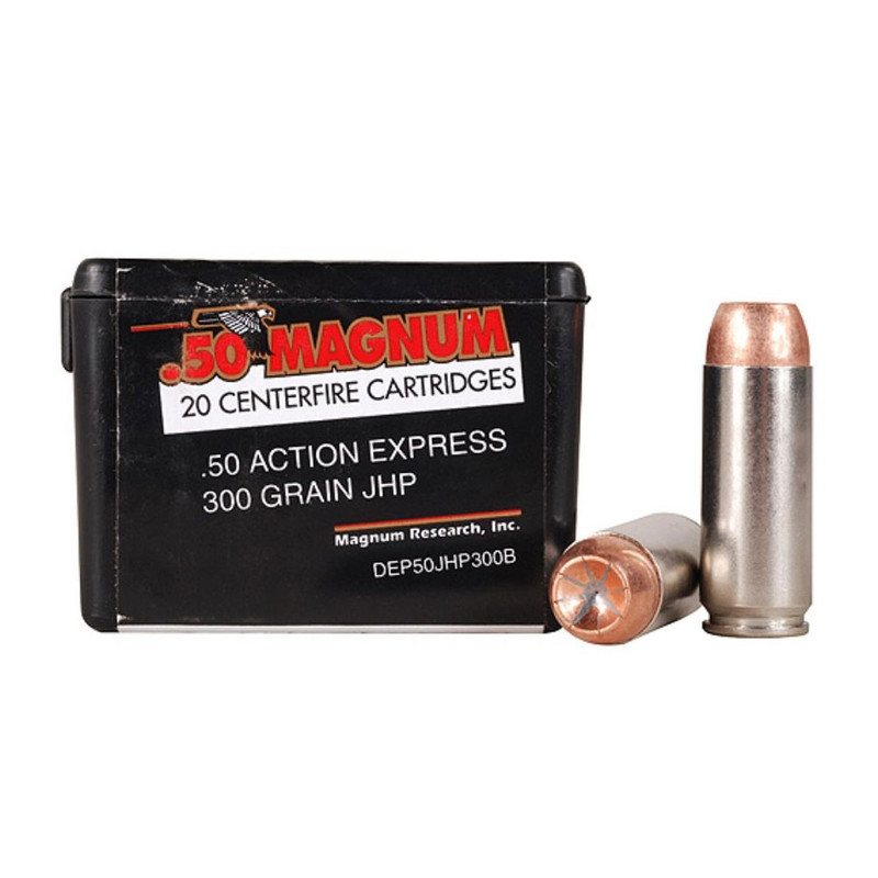 Magnum Research MAGNUM RESEARCH .50 Action Express 300Gr JHP 20Rd Box Ammo (DEP50JHP300B)